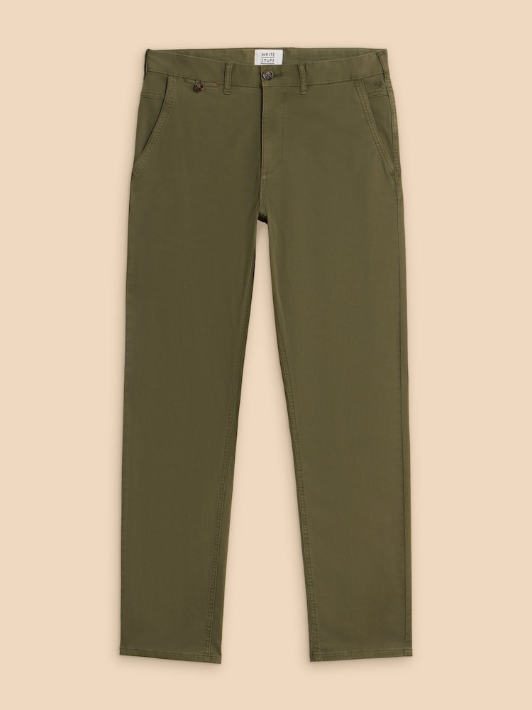 White Stuff Green Sutton Organic Chino Trousers - Image 4 of 6