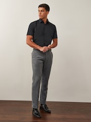 Black Regular Fit Easy Care Smart Shirt - Image 2 of 7