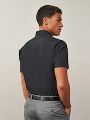 Black Regular Fit Easy Care Smart Shirt - Image 3 of 7
