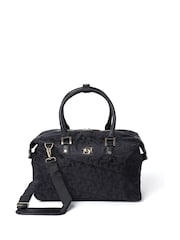 Dune London Black Oriel Monogram Holdall - Image 1 of 5