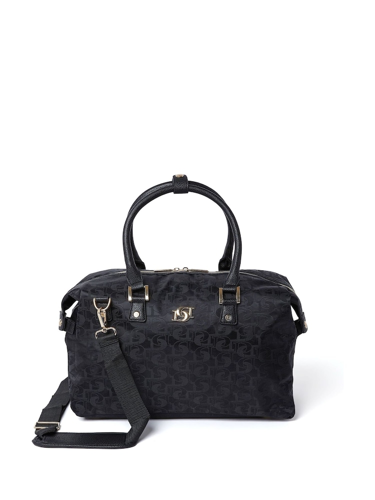 Dune London Black Oriel Monogram Holdall - Image 1 of 5