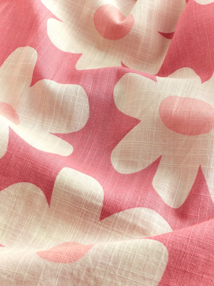 Pink Floral 100% Cotton Strappy Sundress (3-16yrs) - Image 6 of 6 Pink Floral 100% Cotton Strappy Sundress (3-16yrs) - Image 6 of 6