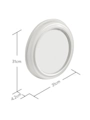 Brookpace Lascelles Cream Brushed Chrome Metal Cased Wall Clock with Marble Dial - Image 4 of 4