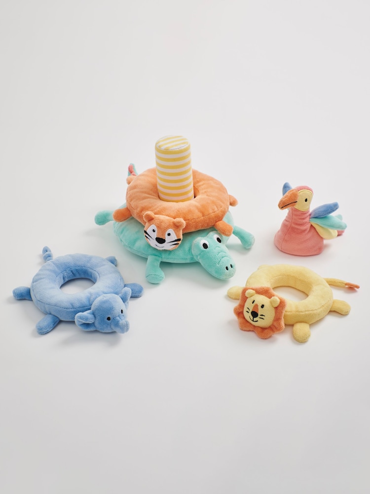 JoJo Maman Bébé Safari Animal Plush Stacker - Image 2 of 4
