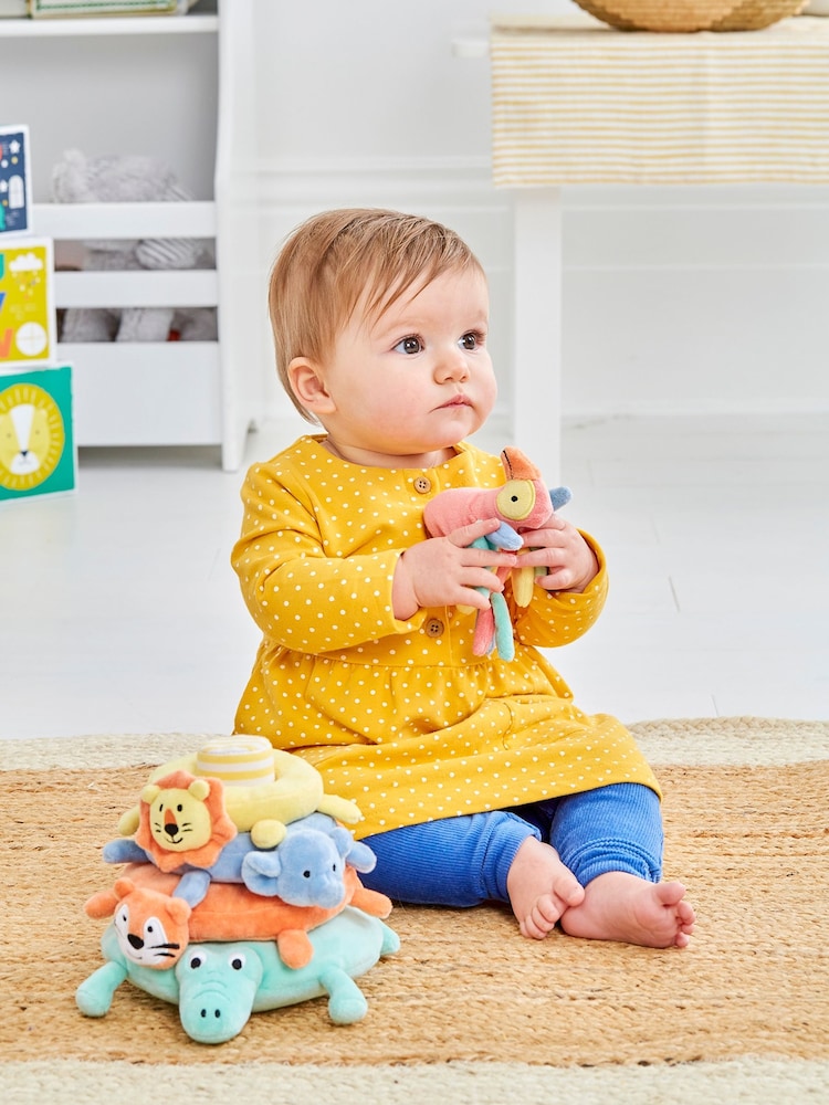 JoJo Maman Bébé Safari Animal Plush Stacker - Image 4 of 4