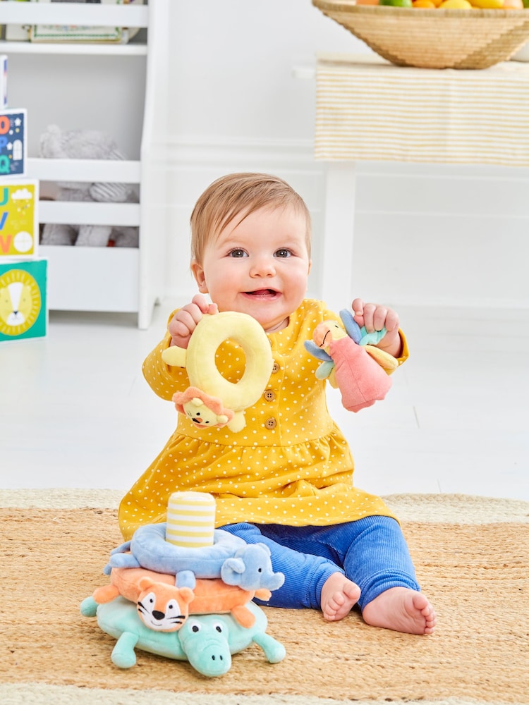 JoJo Maman Bébé Safari Animal Plush Stacker - Image 5 of 5