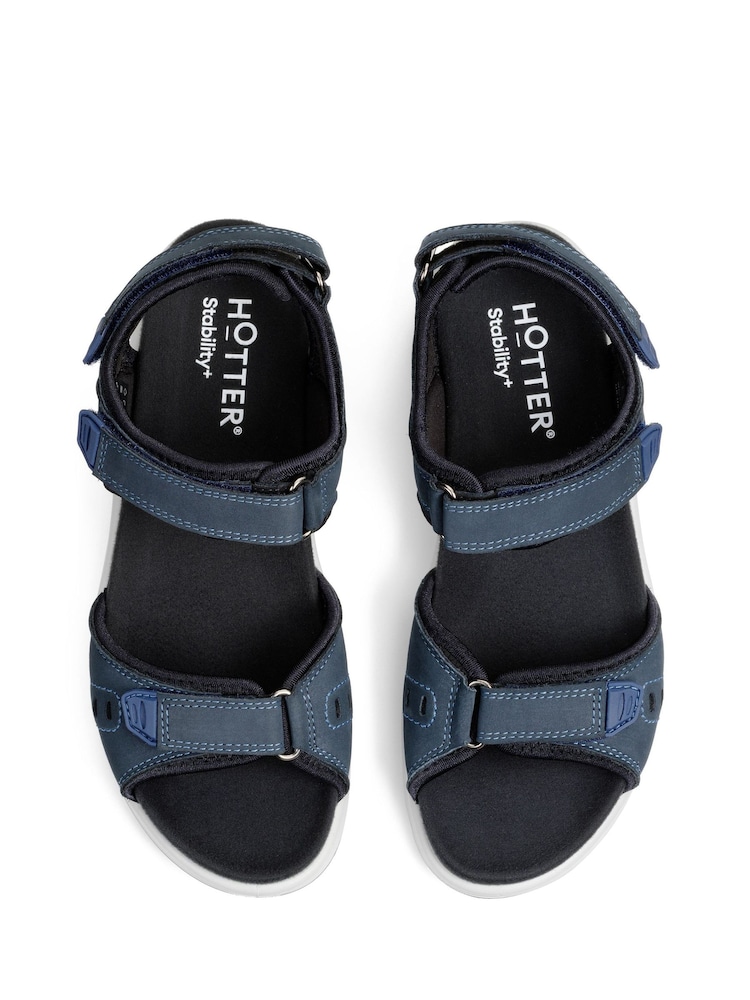 Azul marino - Sandalias Hotter Walk II Touch Fastening Regular Fit - Imagen 4 de 4