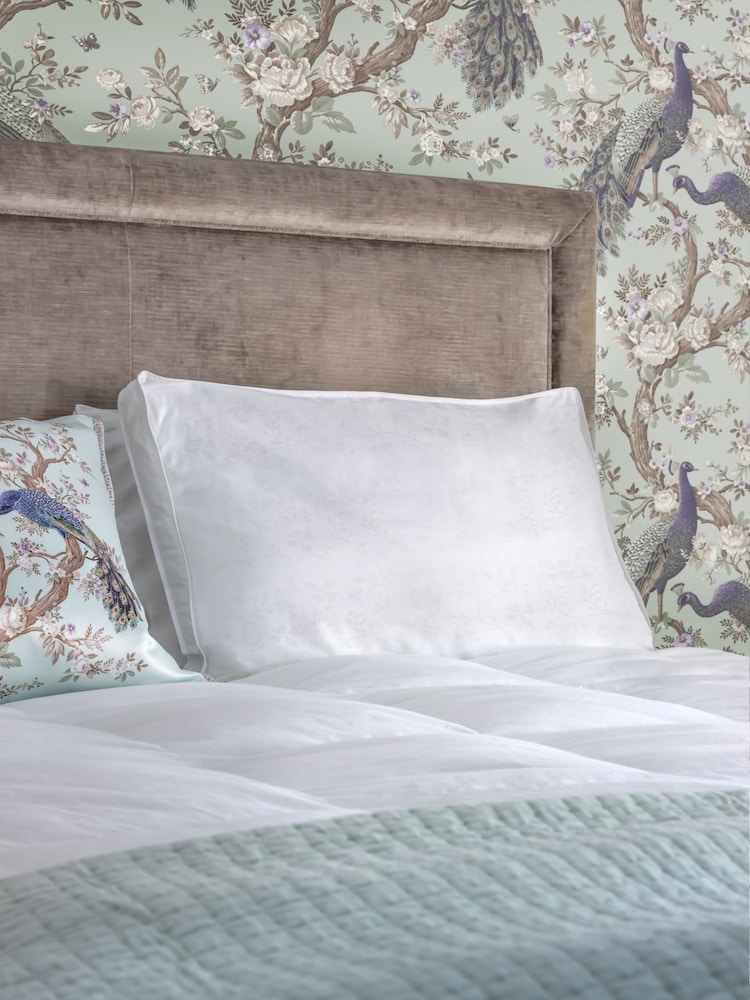 Laura Ashley White 100% Cotton Supreme Comfort Pillow - Image 1 of 4