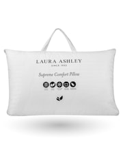 Laura Ashley White 100% Cotton Supreme Comfort Pillow - Image 3 of 4