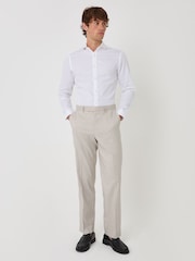 Threadbare Natural Tailored Fit Suit Trousers - Image 2 of 5