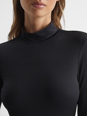Negro - Body de punto de cuello alto Bertie de Reiss - Imagen 4 de 8