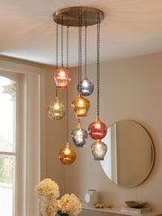 Multi Hampton Cluster Pendant 8 Light Ceiling Light - Image 1 of 4
