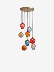 Multi Hampton Cluster Pendant 8 Light Ceiling Light - Image 3 of 4