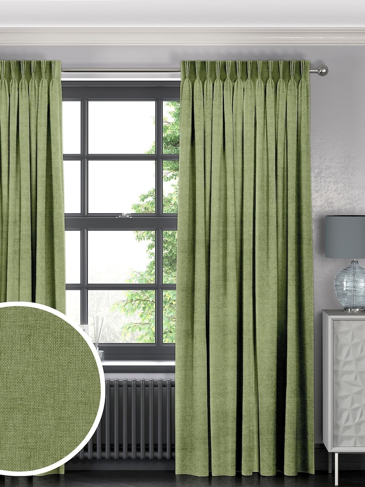Apple Green Paso Made To Measure Curtains - Image 1 of 9