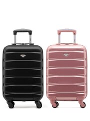 Flight Knight EasyJet Overhead 55x35x20cm Hard Shell Cabin Carry On Case Suitcase Set Of 2 - Image 1 of 1