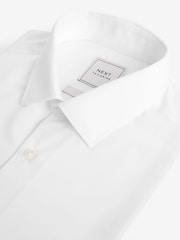 White Skinny Fit Easy Care Single Cuff Smart Shirt - Image 7 of 9