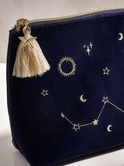 Green Embroidered Bee Pouch Make-Up Bag - Image 3 of 4