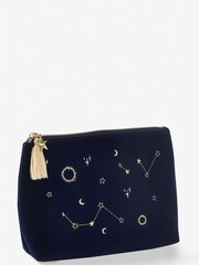 Green Embroidered Bee Pouch Make-Up Bag - Image 4 of 4