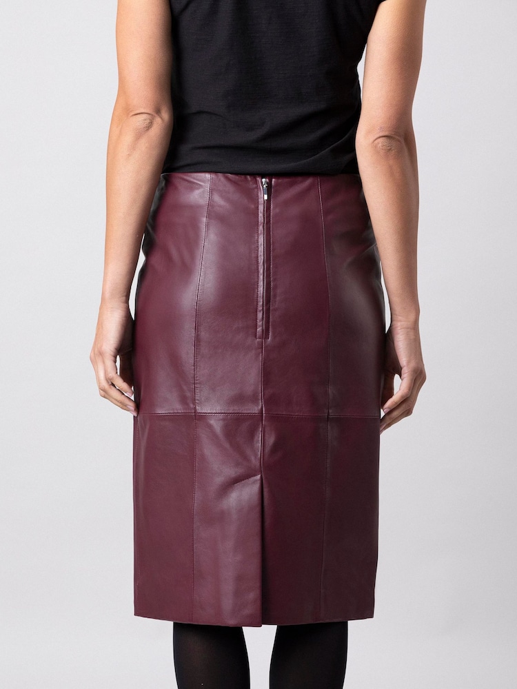 Lakeland Leather High Waisted Leather Pencil Skirt - Image 2 of 8