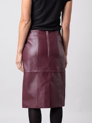 Lakeland Leather High Waisted Leather Pencil Skirt - Image 4 of 8