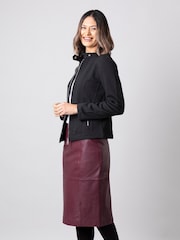 Lakeland Leather High Waisted Leather Pencil Skirt - Image 6 of 8