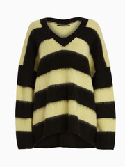 AllSaints Black V-Neck Lou Cardigan - Image 7 of 7