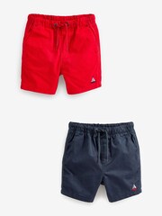 Marineblau/Rot, Aufnäher - Pull-On-Shorts im 2er-Pack (3 Monate bis 7 Jahre) - Bild 4 von 4