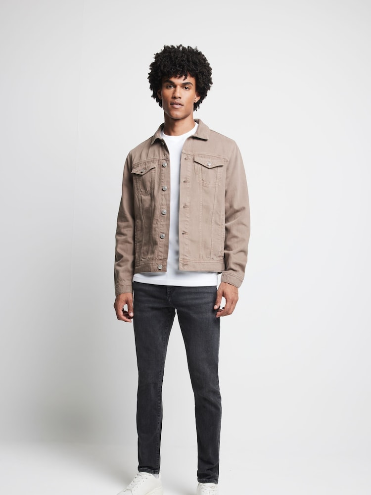 River Island Black Skinny Fit 100% Cotton Jeans - Image 1 of 6