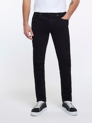 River Island Black Skinny Fit 100% Cotton Jeans - Image 3 of 6