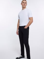 River Island Black Skinny Fit 100% Cotton Jeans - Image 5 of 6