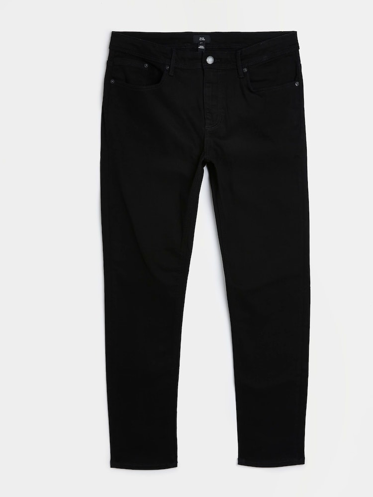 River Island Black Skinny Fit 100% Cotton Jeans - Image 6 of 6