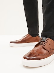 Joules Tan Brown Brogues - Image 2 of 6