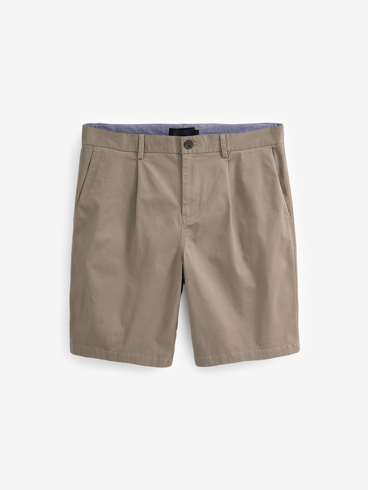 Dark Stone Loose Stretch Chino Shorts - Image 1 of 8 Dark Stone Loose Stretch Chino Shorts - Image 1 of 8