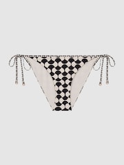 Braguitas de bikini estampadas con laterales anudados Thia de Reiss - Imagen 2 de 4