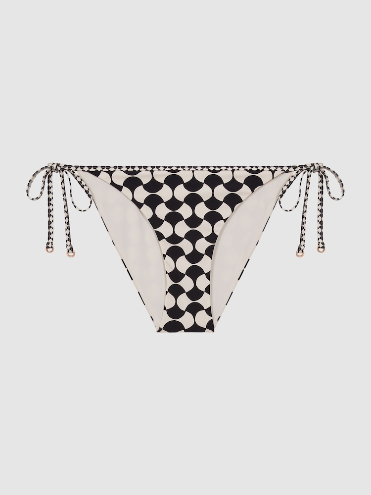 Braguitas de bikini estampadas con laterales anudados Thia de Reiss - Imagen 2 de 4