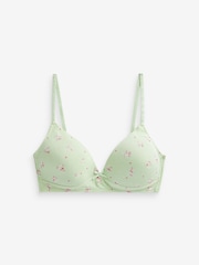 Purple/Green Floral Pointelle Trainer Bras 2 Pack - Image 3 of 5