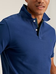 Joules Woody Blue Cotton Polo Shirt - Image 4 of 5