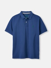 Joules Woody Blue Cotton Polo Shirt - Image 5 of 5
