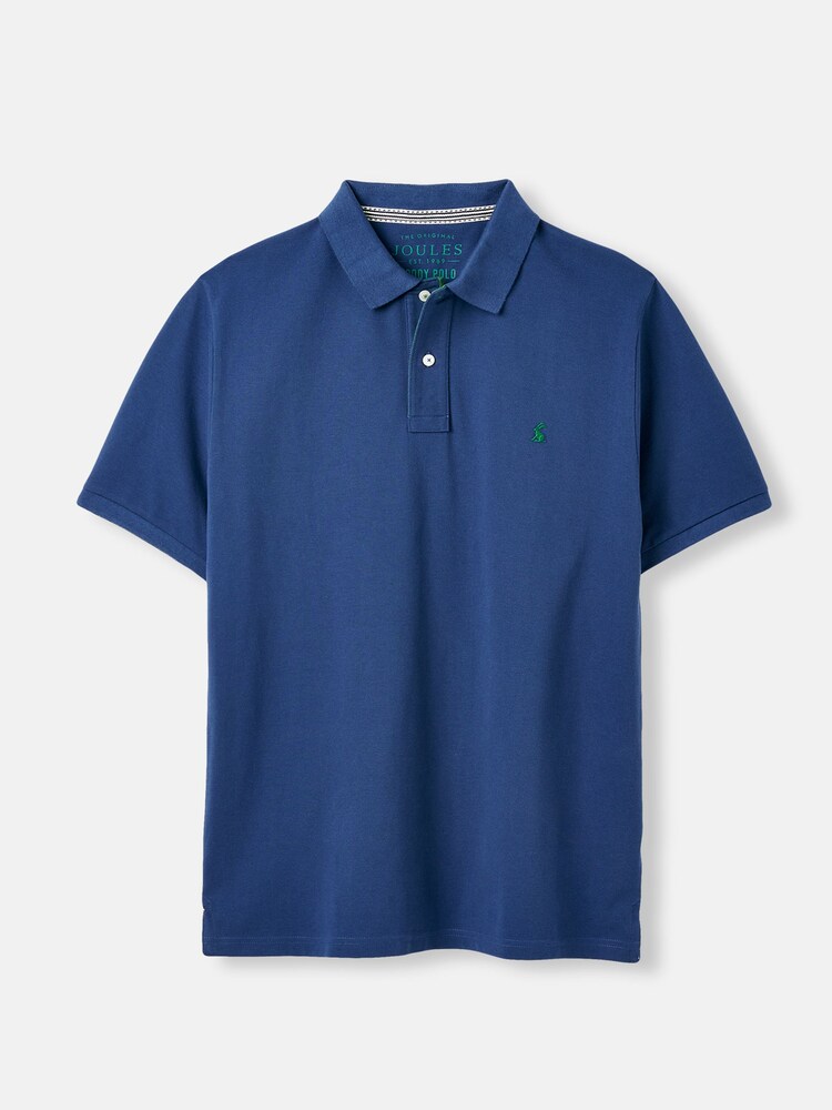 Joules Woody Blue Cotton Polo Shirt - Image 5 of 5