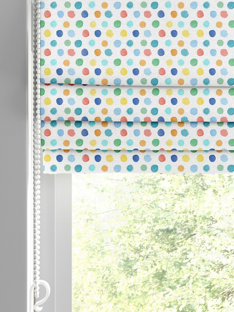 Voyage Primary Kids Dotty Made To Measure Roman Blind - Image 2 of 6