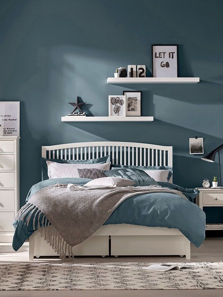 Bentley Designs White Ashby Wooden Bed - Image 1 of 4