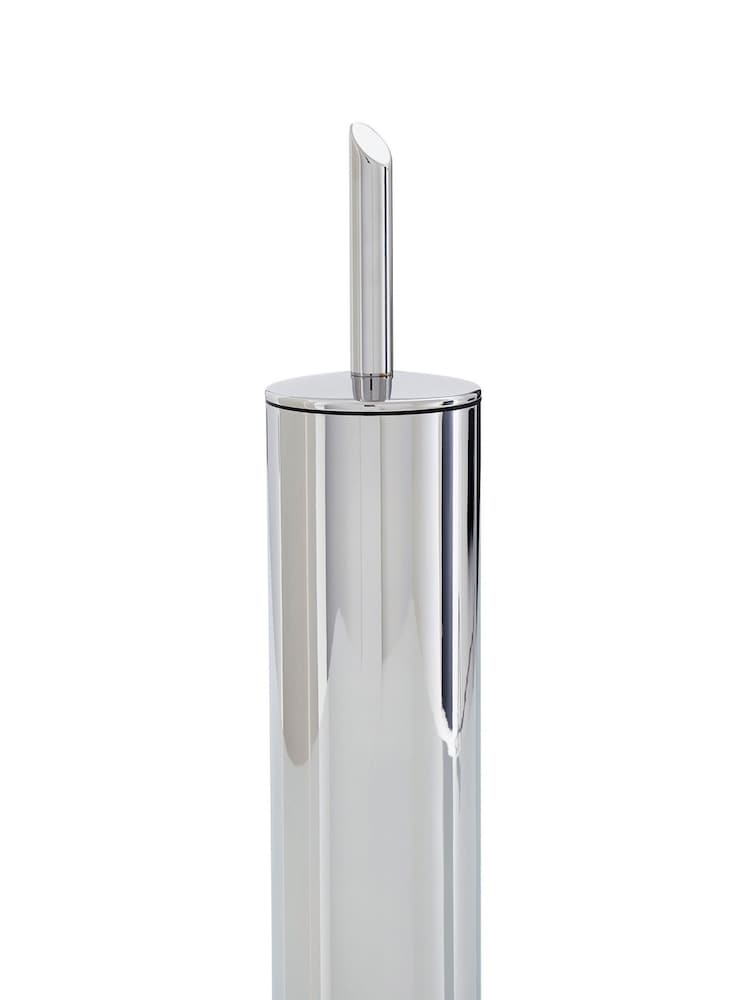 Robert Welch Silver Oblique Toilet Brush and Holder - Image 3 of 4