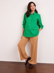 Green Maternity Nursing Button Down Shirt - Image 1 of 7