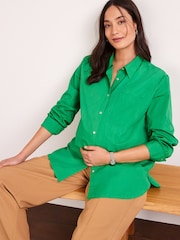 Green Maternity Nursing Button Down Shirt - Image 2 of 7