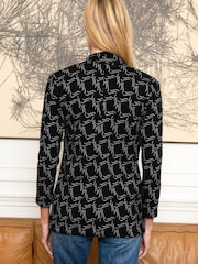 Hot Squash 3/4 Sleeve Stretch Black Blazer - Slika 2 iz 3