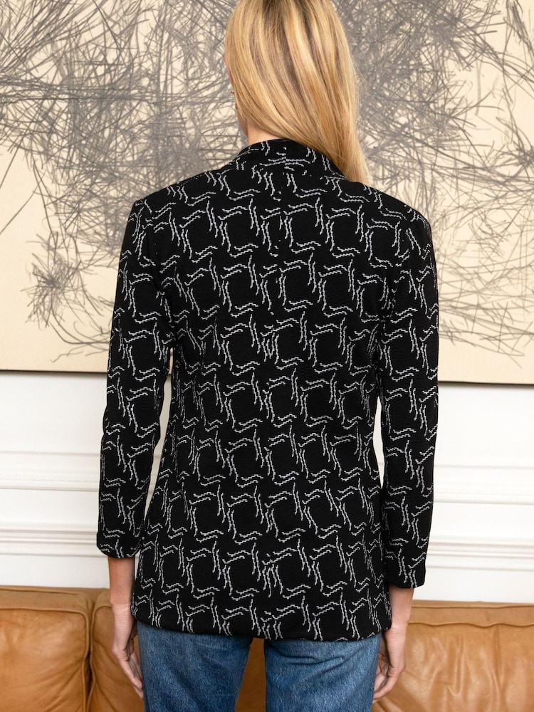 Hot Squash 3/4 Sleeve Stretch Black Blazer - Slika 2 iz 3 Hot Squash 3/4 Sleeve Stretch Black Blazer - Slika 2 iz 3