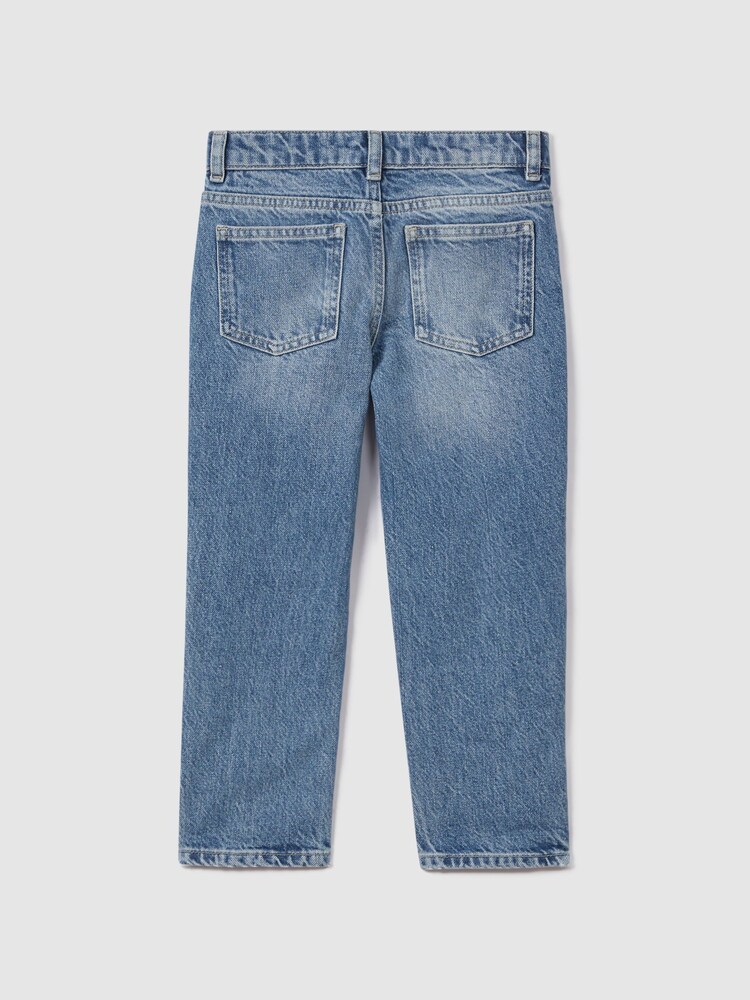 Reiss Mid Blue Quay 9-13 yrs Slim Fit Adjuster Jeans - Image 2 of 3