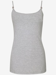 JoJo Maman Bébé Grey Maternity & Nursing Vest Top - Image 1 of 2