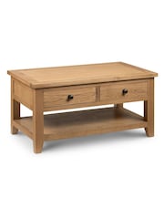 Julian Bowen Brown Astoria Solid Oak Coffee Table - Image 1 of 1