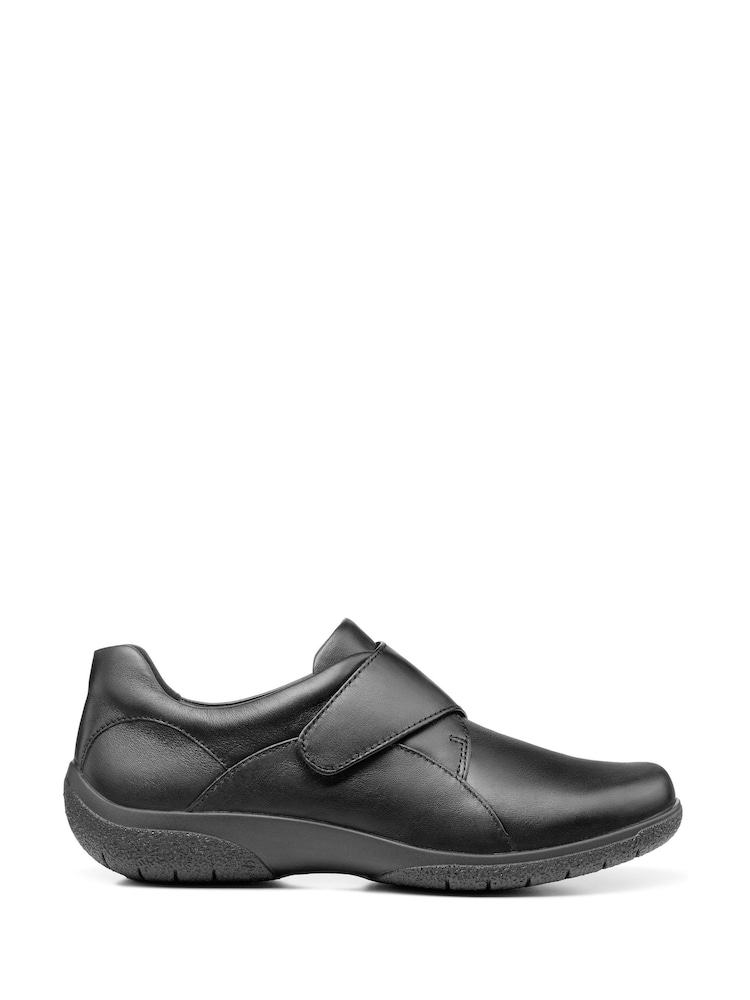 Hotter Black Wide Fit Sugar II Touch Fastening Full Covered Shoes - Image 1 of 4